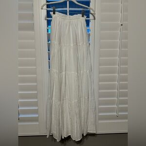 Princess Polly White Maxi Skirt